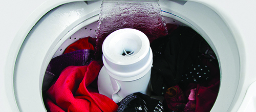 Placeholder image: washing machine water inlet valve and hose that is not filling with water