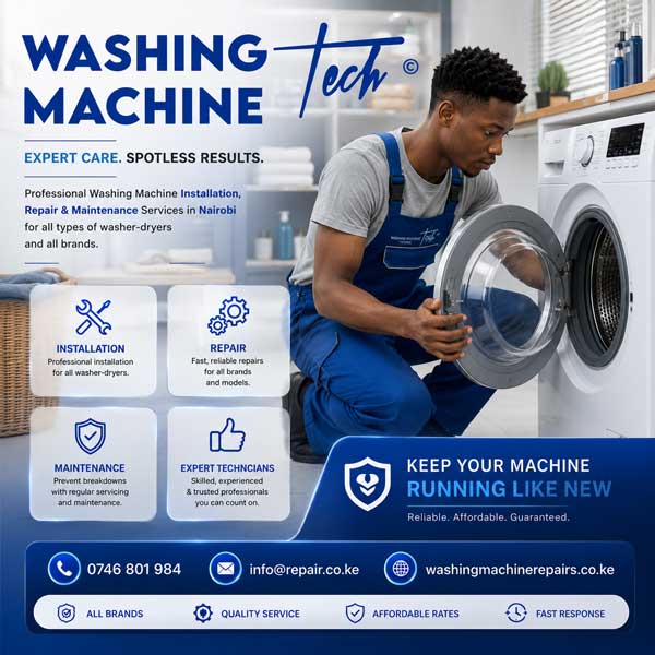Estimated Cost of Samsung Washing Machine Maintenance in Nairobi